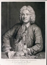 Francois Couperin (1668-1733), graviert von Flipart